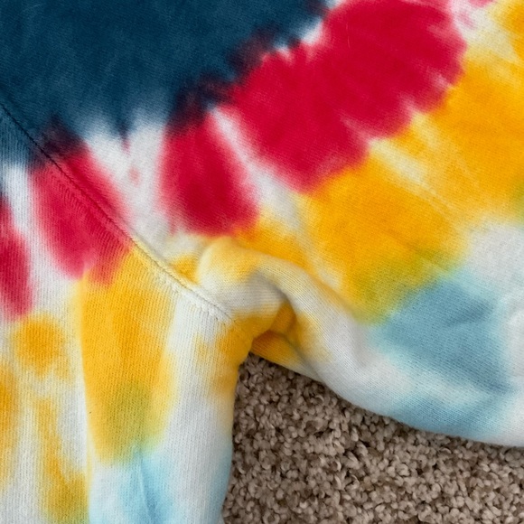 SPIRITUAL GANGSTER Tie-Dye Raglan Hoodie Sweatshirt - Picture 9 of 14